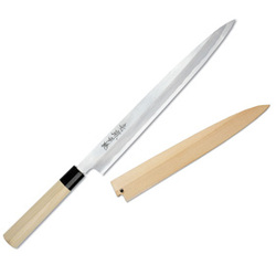 Traditional Japanese knives are among the most popular choice of professionals. They are handmade from high quality shiro-ko carbon steel, and precision hand-finished.