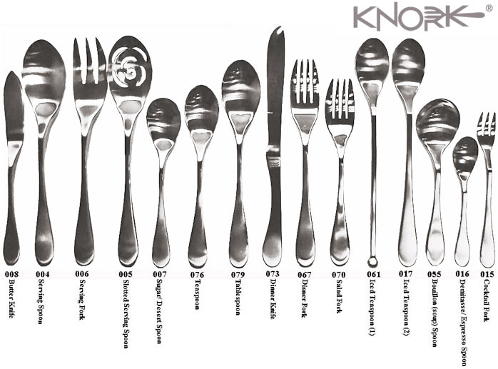 Knork - high quality 18-10 stainless steel, hand-forged into practical, usable pieces of art.