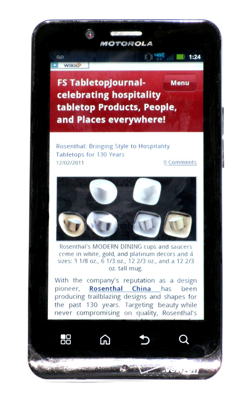 Androind Bionic - the official smartphone of TabletopJournal.